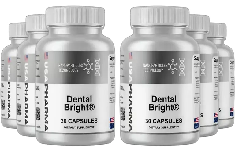 Dental Bright oral wellness bottles