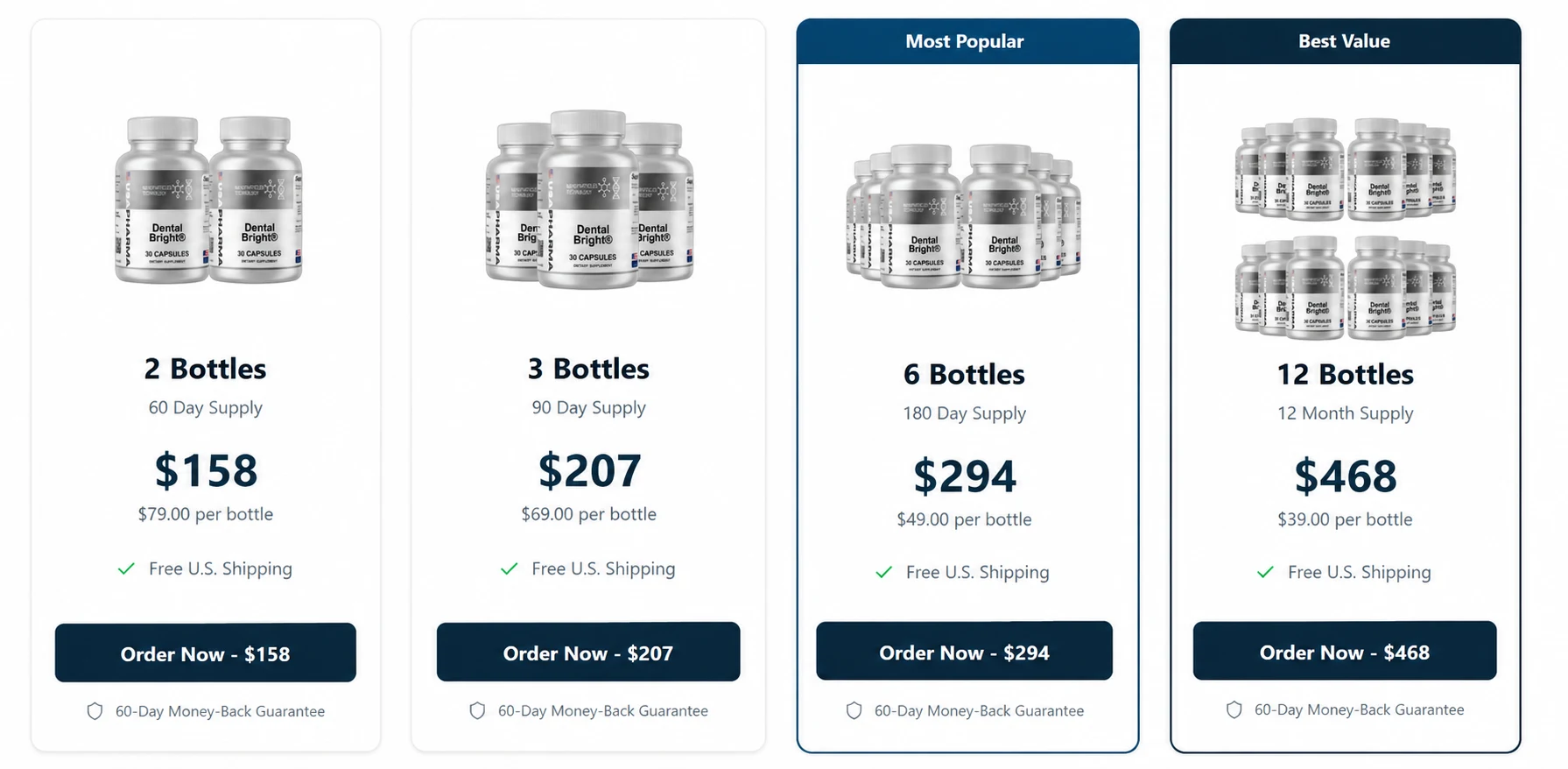 Dental Bright official checkout page